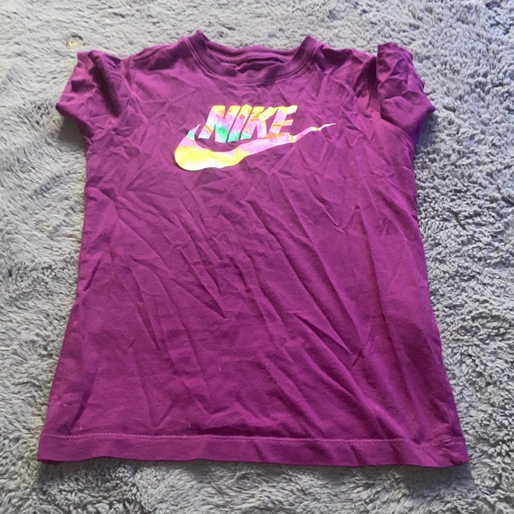 purple transparent nike shirt